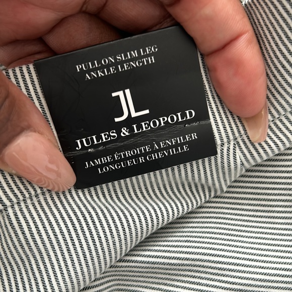 Women’s Jules & Leopold pull on slim ankle length pants Sz. L (11/12) - Picture 4 of 13